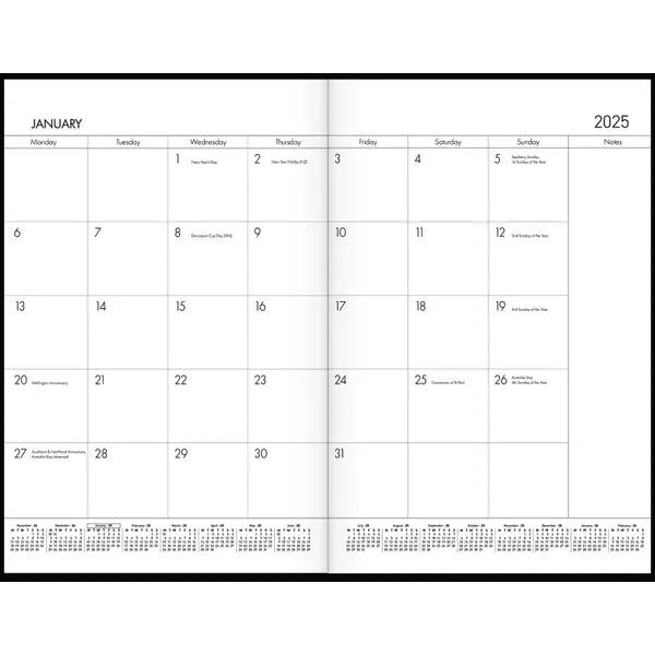 Diary 2025 Collins Monthly Planner Asstd Colours