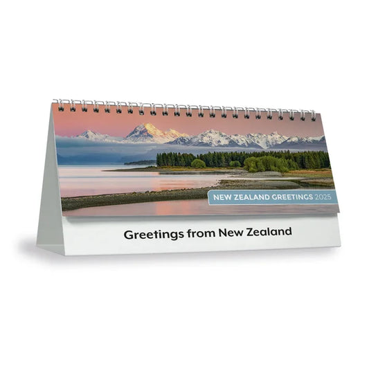 2025 Calendar Desk New Zealand Greetings