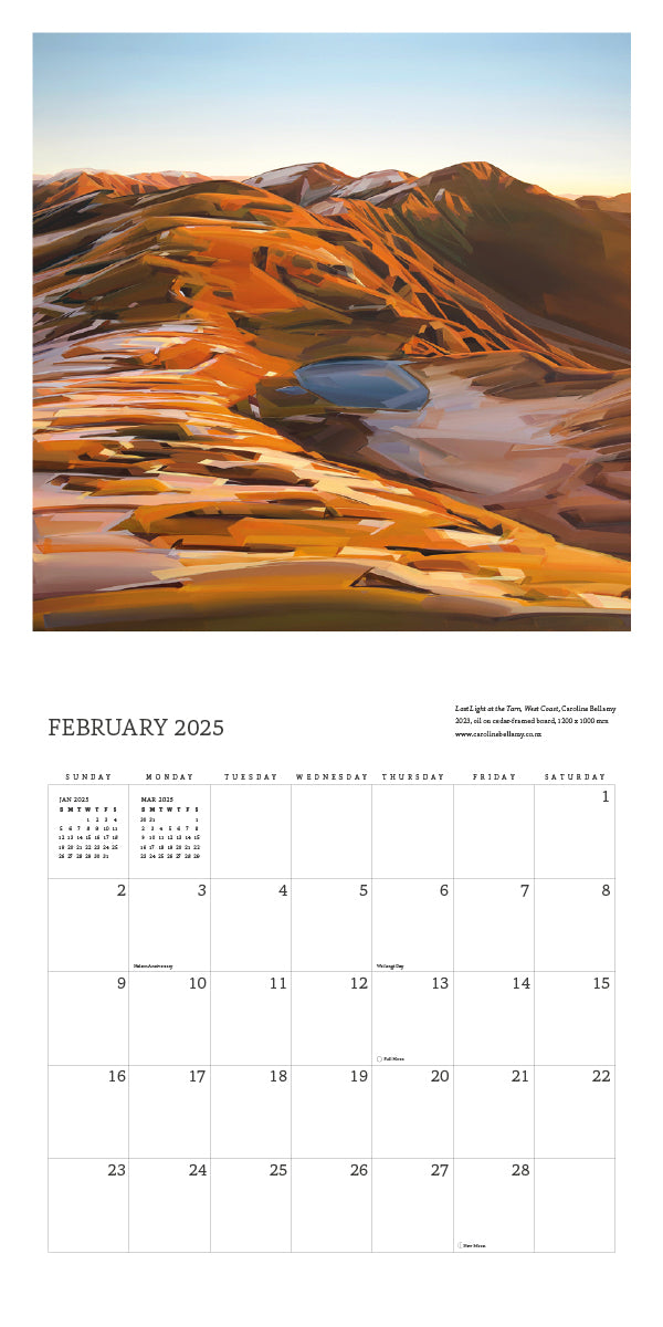 2025 Landscape In Contemporary New Zealand Art Calendar