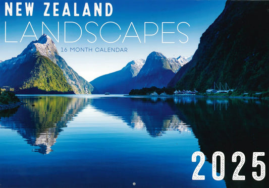 2025 Wall Calendar New Zealand Landscapes