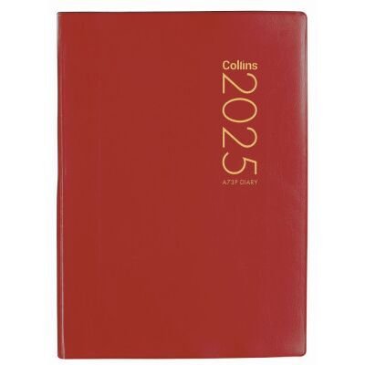 2025 Diary Collins A73P Week to View Red