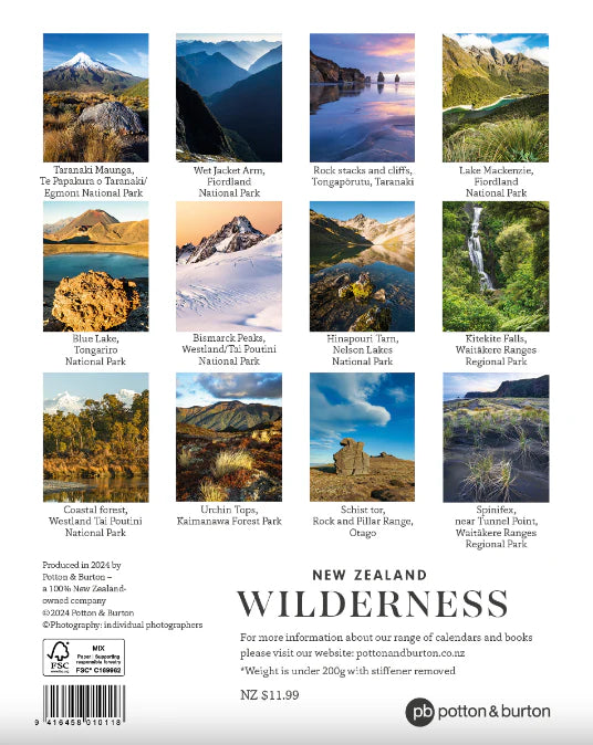 2025 New Zealand Wilderness Calendar