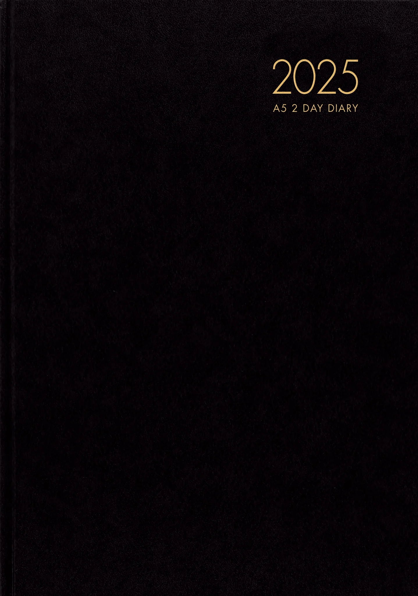 2025 Diary Milford Windsor A52 Black 2 Days Per Page