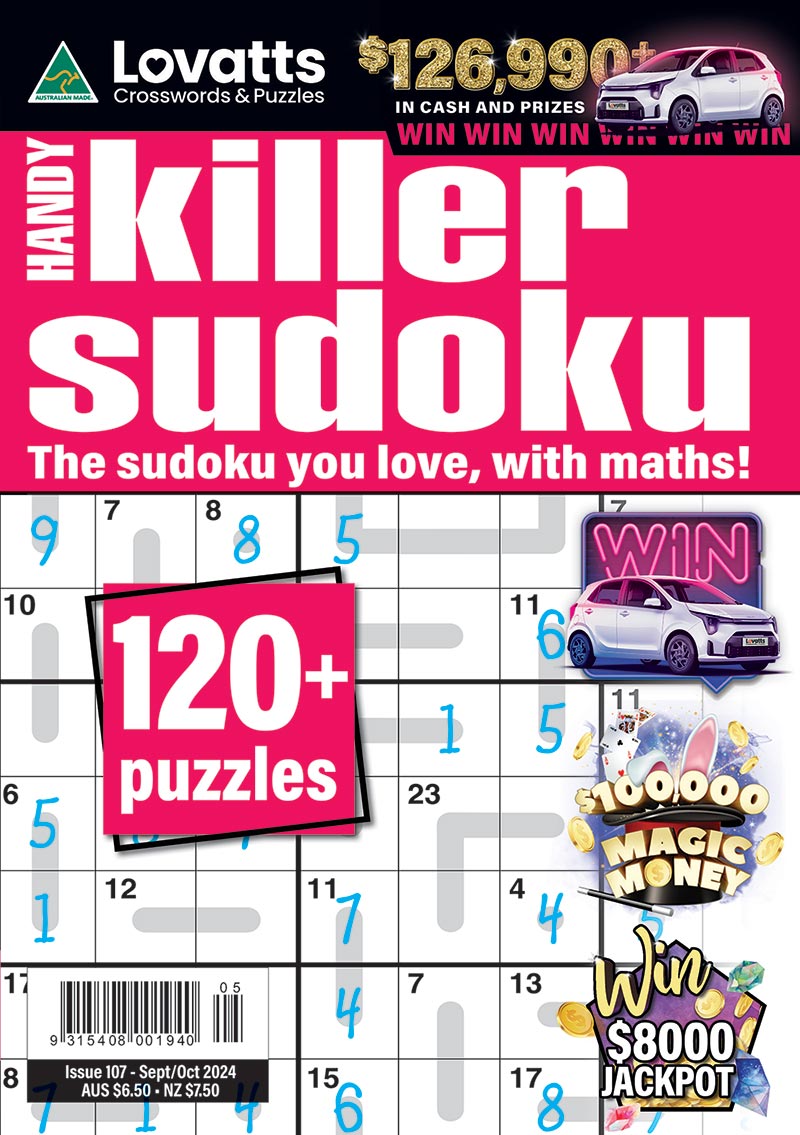 Lovatts Handy Killer Sudoku