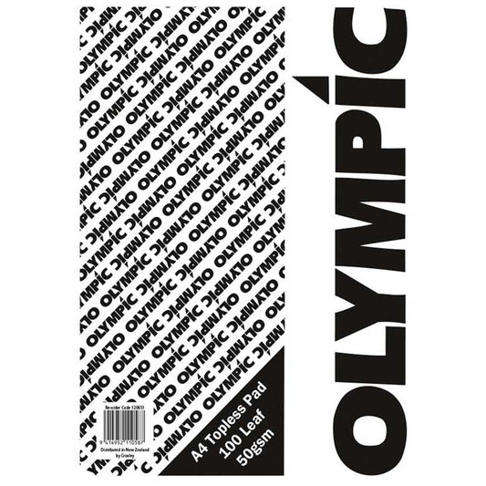 Olympic Topless Pad A4 100 Leaf 50gsm