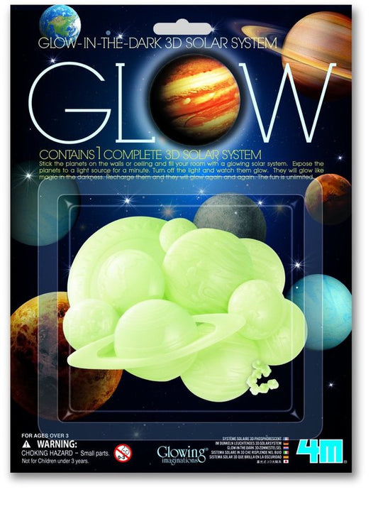 4M Glow In the Dark 3D Solar System - City Books & Lotto