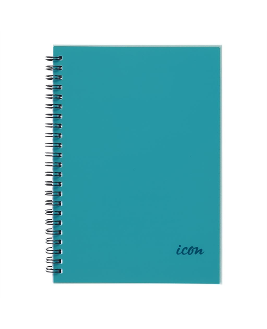 Icon Spiral Notebook A5 200 Pages Aqua - City Books & Lotto