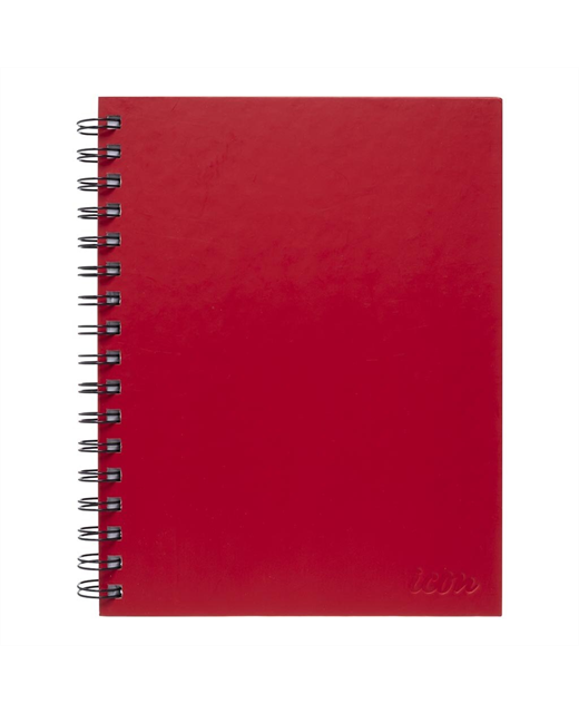 Notebook A5 Hard Cover Spiral Red 200 pg - City Books & Lotto