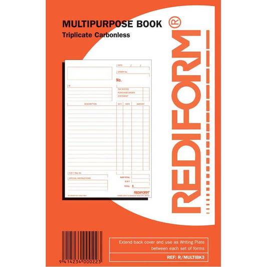 Multipurpose Book Rediform Triplicate 50 Leaf - City Books & Lotto