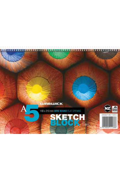 WARWICK SKETCH PAD A5 110 GSM 20 LEAF - City Books & Lotto