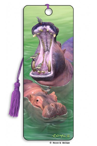 Bookmark Hippos - City Books & Lotto