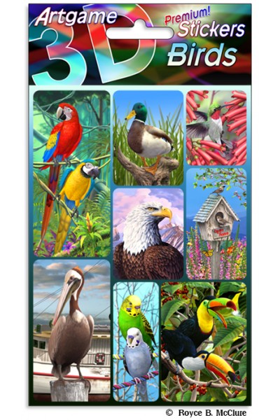 3D Stickers Birds - City Books & Lotto