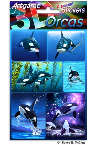 3D Stickers Orcas - City Books & Lotto