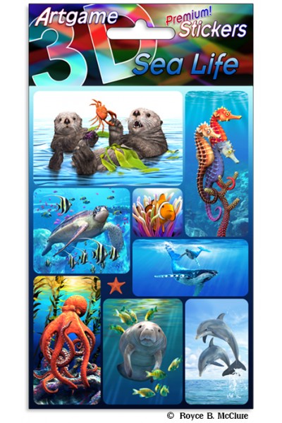 3D Stickers Sea Life - City Books & Lotto