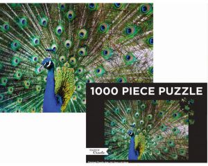 Jigsaw 1000 pc Puzzle - Peacock - City Books & Lotto